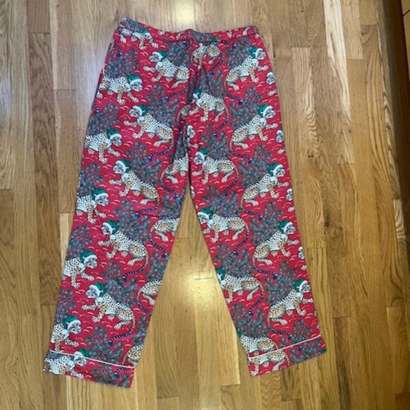Printfresh Holly Jolly Bagheera Lightweight Flannel PJ pants Ruby Medium  NWT - Picture 9 of 10